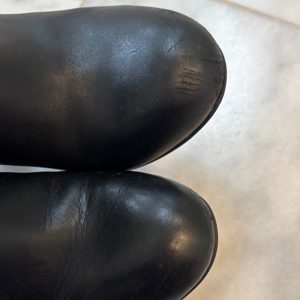 Tory Burch Fulton Stacked Heel Ankle Bootie Boots Size 8 with Box and Dustbag - Picture 5 of 7